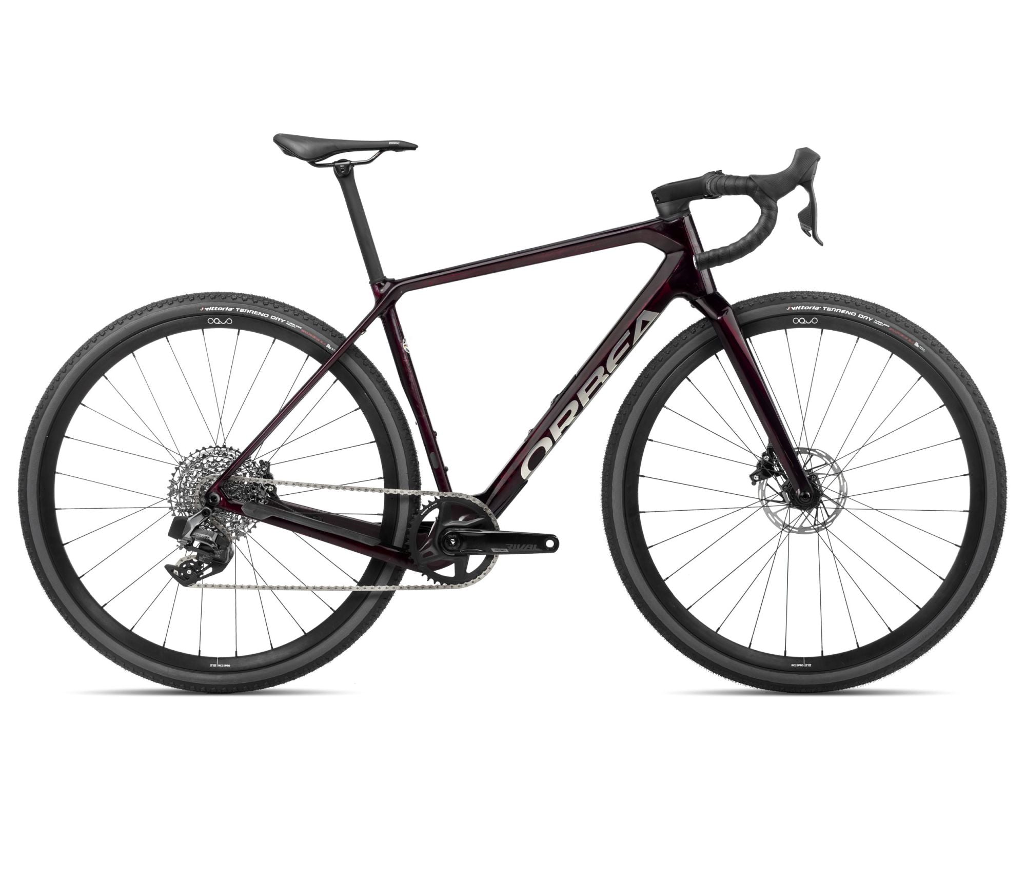 2024 Orbea TERRA M31eTEAM 1X Gravel Road Bike - Large, Wine Red Carbon View