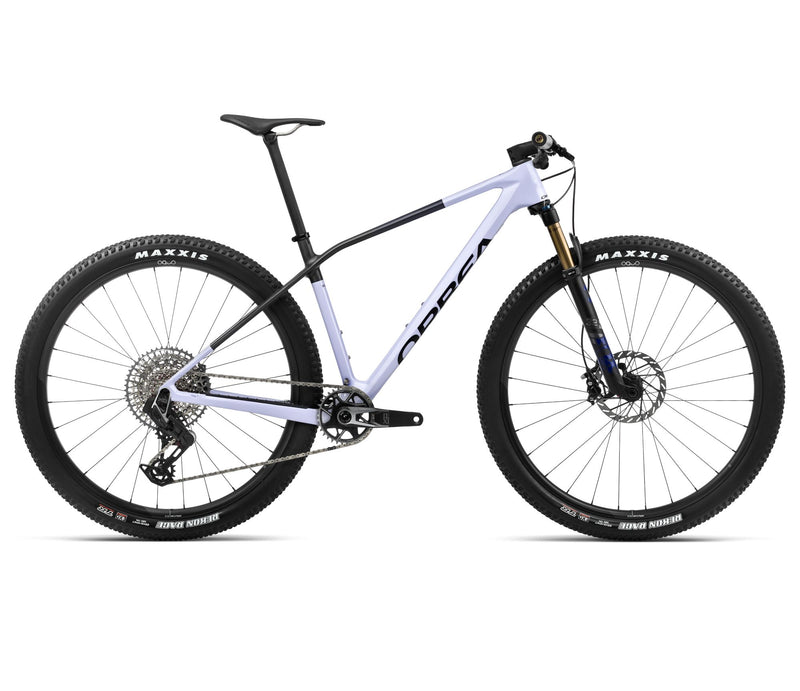 2024 Orbea ALMA M PRO XC Mountain Bike - Large, Digital Lavender (Gloss)- Carbon Raw (Matte)