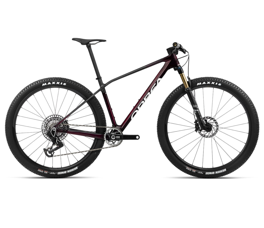 2024 Orbea ALMA M-LTD XC Mountain Bike - Medium, Red Wine Carbon View (Gloss) - Carbon Raw (Matte)