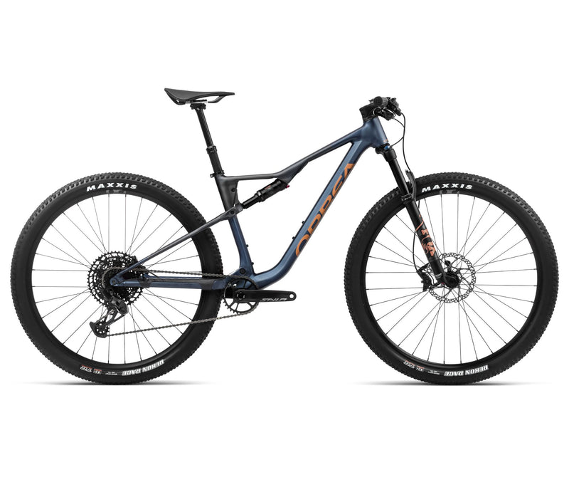 2024 Orbea OIZ H20 XC Mountain Bike - Small, Moondust Blue-Leo Orange (Matte)