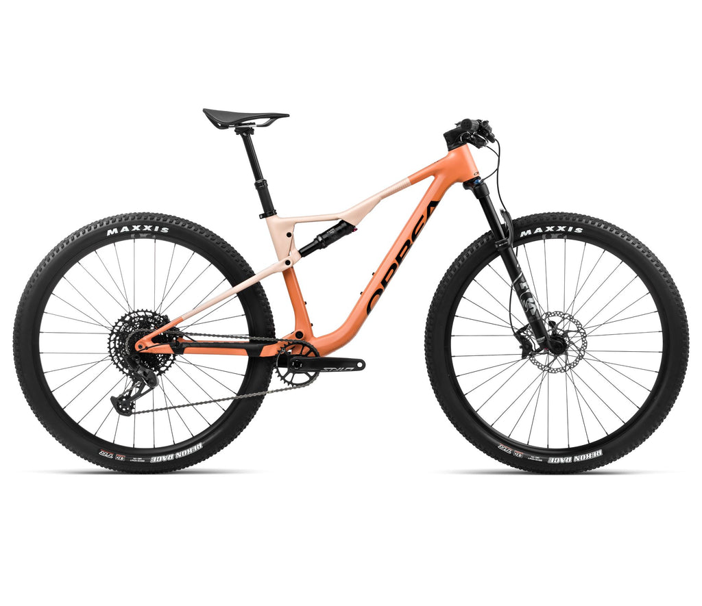 2024 Orbea OIZ H20 XC Mountain Bike - Small, Apricot Orange-Limestone Beige (Matte)