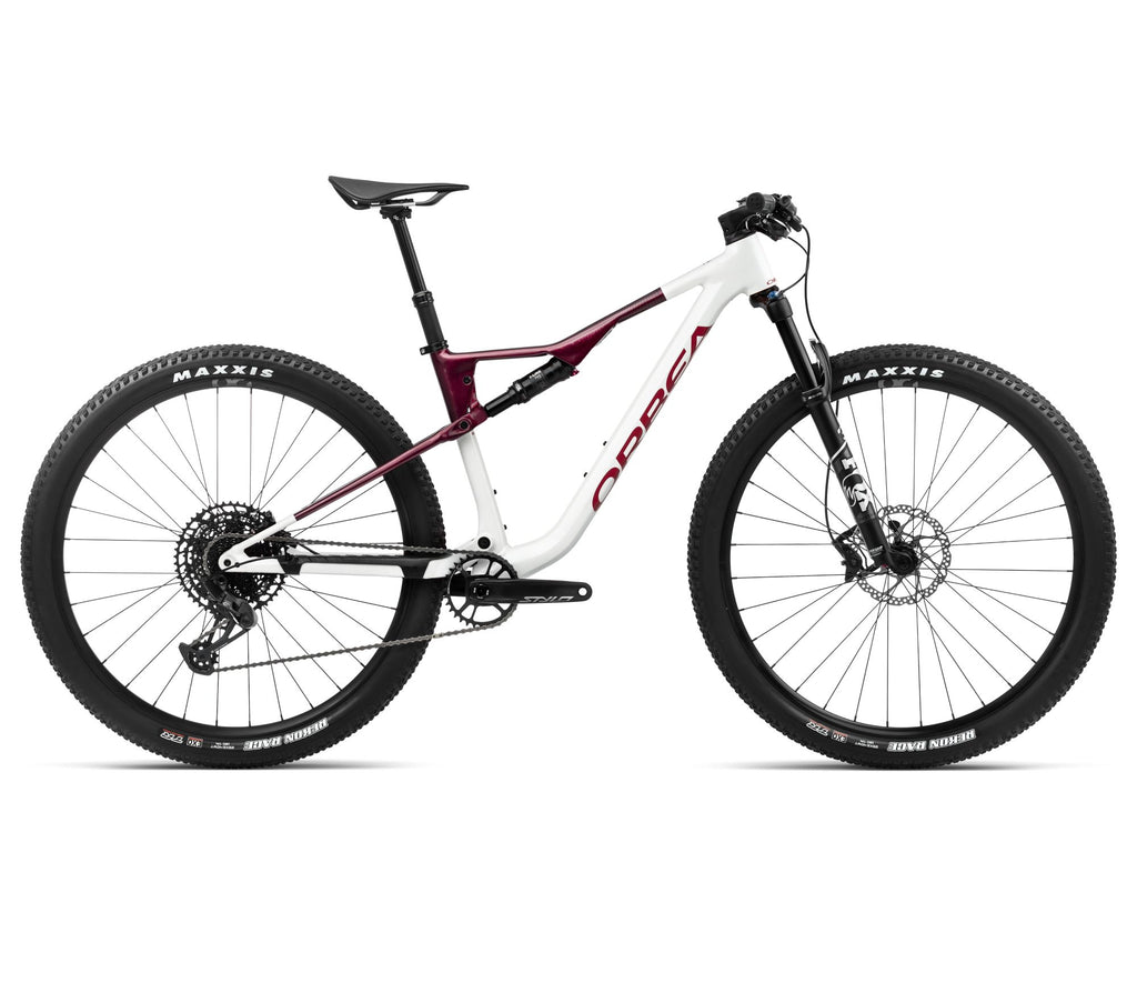 2024 Orbea OIZ H20 XC Mountain Bike - Large, White Chic- Shadow Coral (Gloss)