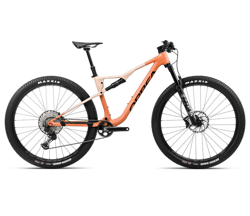 2024 Orbea OIZ H10 XC Mountain Bike - Small, Apricot Orange-Limestone Beige (Matte)