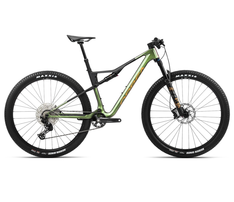 2024 Orbea OIZ M30 XC Mountain Bike - Medium, Chameleon Goblin Green  (Gloss)-Black (Matte)