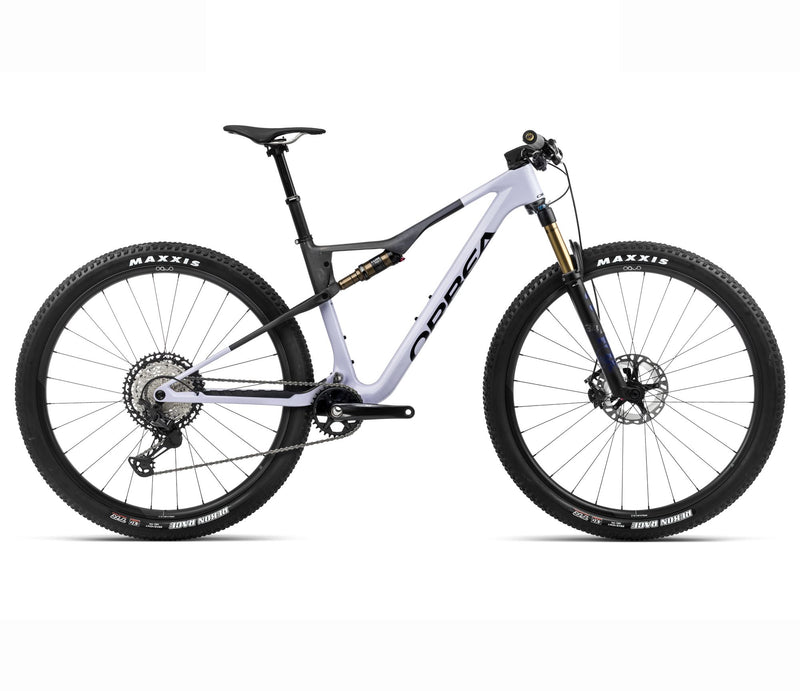 2024 Orbea OIZ M-PRO XC Mountain Bike - Medium, Digital Lavender (Gloss)- Carbon Raw (Matte)