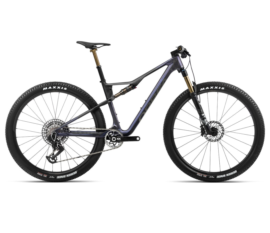 2024 Orbea OIZ M-LTD XC Mountain Bike - Medium, Tanzanite Carbon View-Carbon Raw (Matte)