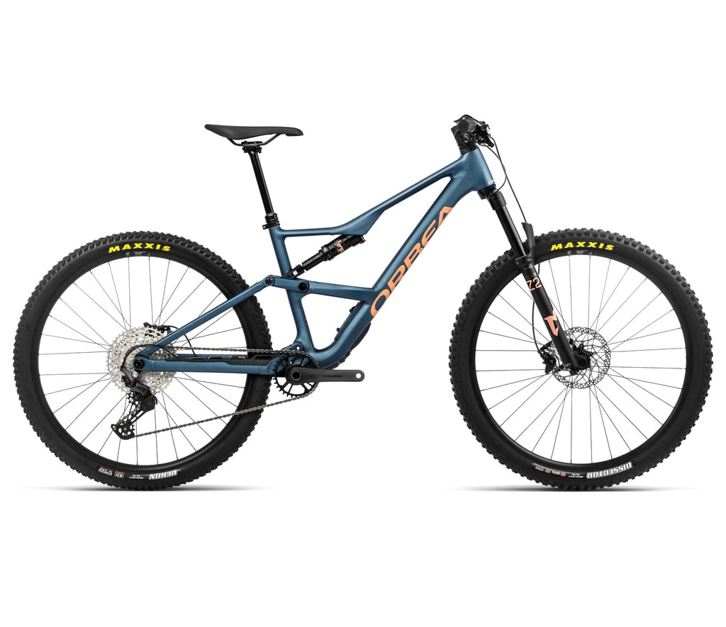 2024 Orbea OCCAM SL H30 Trail Mountain Bike - Medium, Slate Blue - Orange Cloud (Matte)