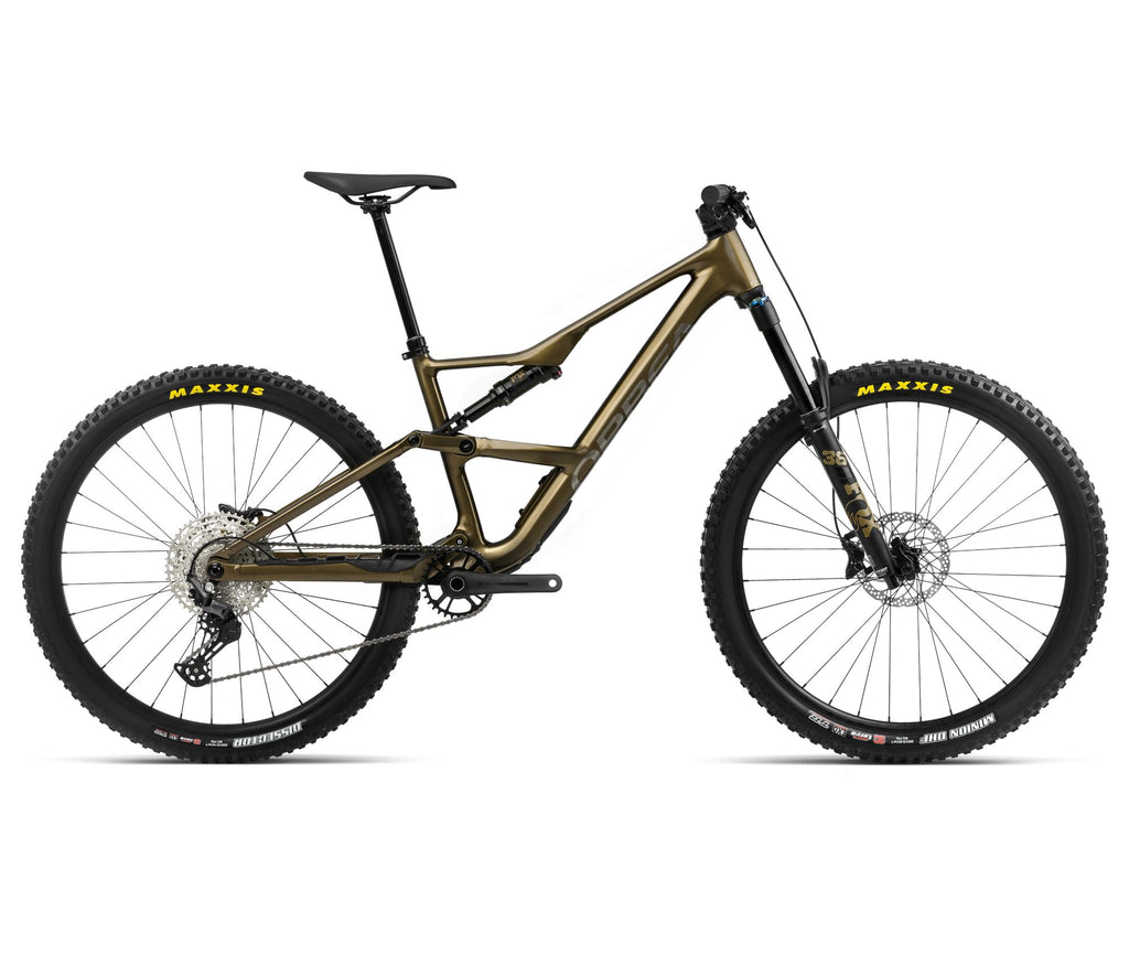 2024 Orbea OCCAM LT H30 Trail Mountain Bike - Small, Metallic Olive Green - Titanium Black (Gloss)