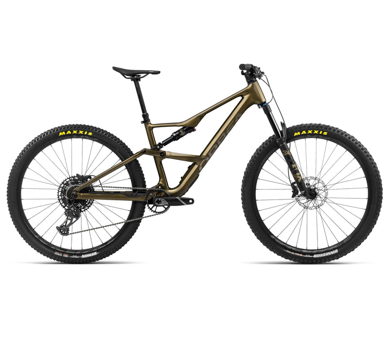 2024 Orbea OCCAM SL H20 Trail Mountain Bike - Medium, Metallic Olive Green - Titanium Black (Gloss)