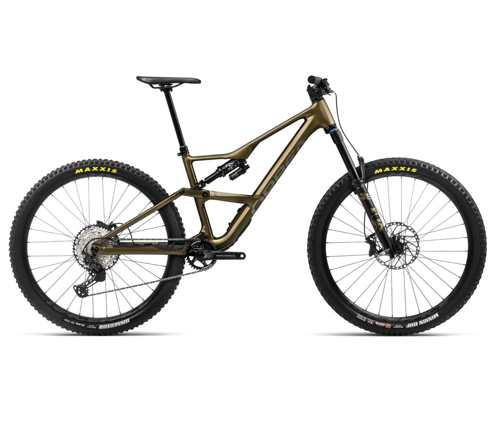 2024 Orbea OCCAM LT H20 Trail Mountain Bike - Medium, Metallic Olive Green - Titanium Black (Gloss)