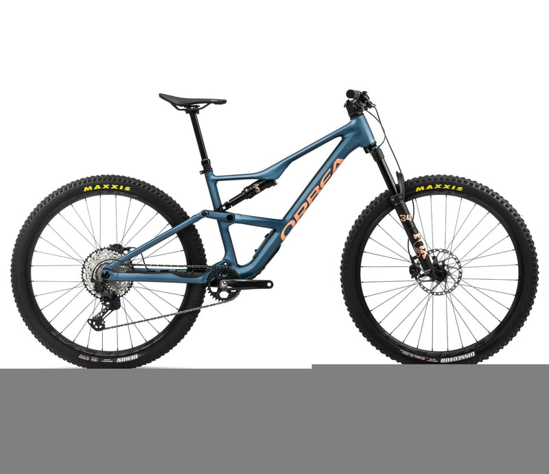 2024 Orbea OCCAM SL H10 Trail Mountain Bike - Medium, Slate Blue - Orange Cloud (Matte)