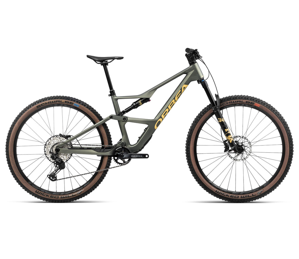 2024 Orbea OCCAM SL M30 Trail Mountain Bike - Small, Spaceship Green - Corn Yellow (Matte)