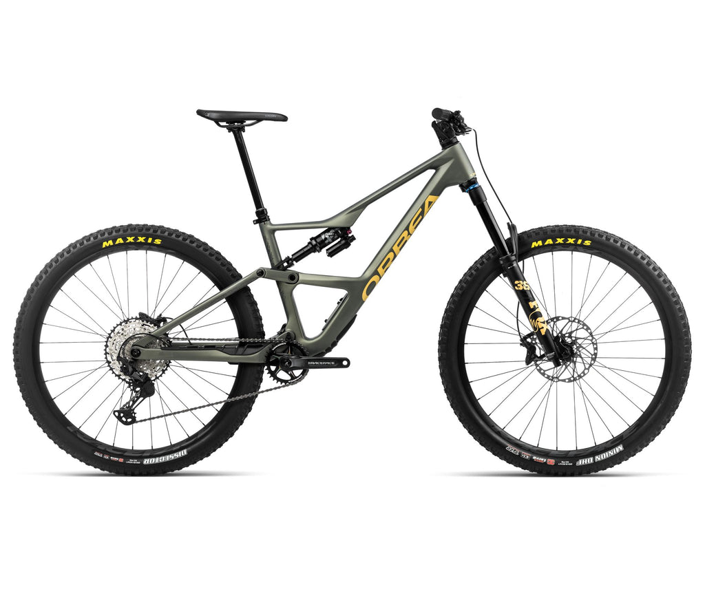 2024 Orbea OCCAM LT M30 Trail Mountain Bike - Small, Spaceship Green - Corn Yellow (Matte)