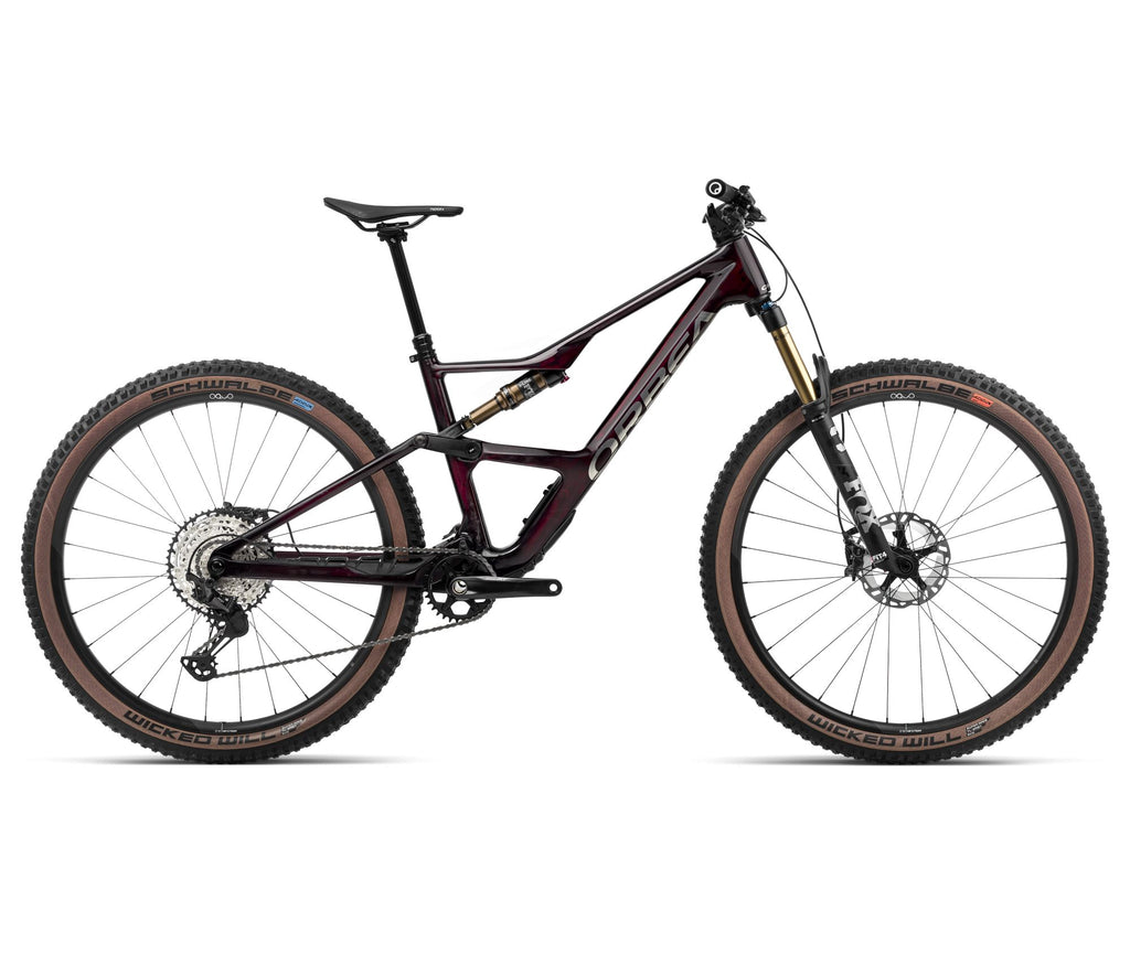 2024 Orbea OCCAM SL M10 Trail Mountain Bike - X-Large, Wine Red Carbon View - Titan (Gloss)