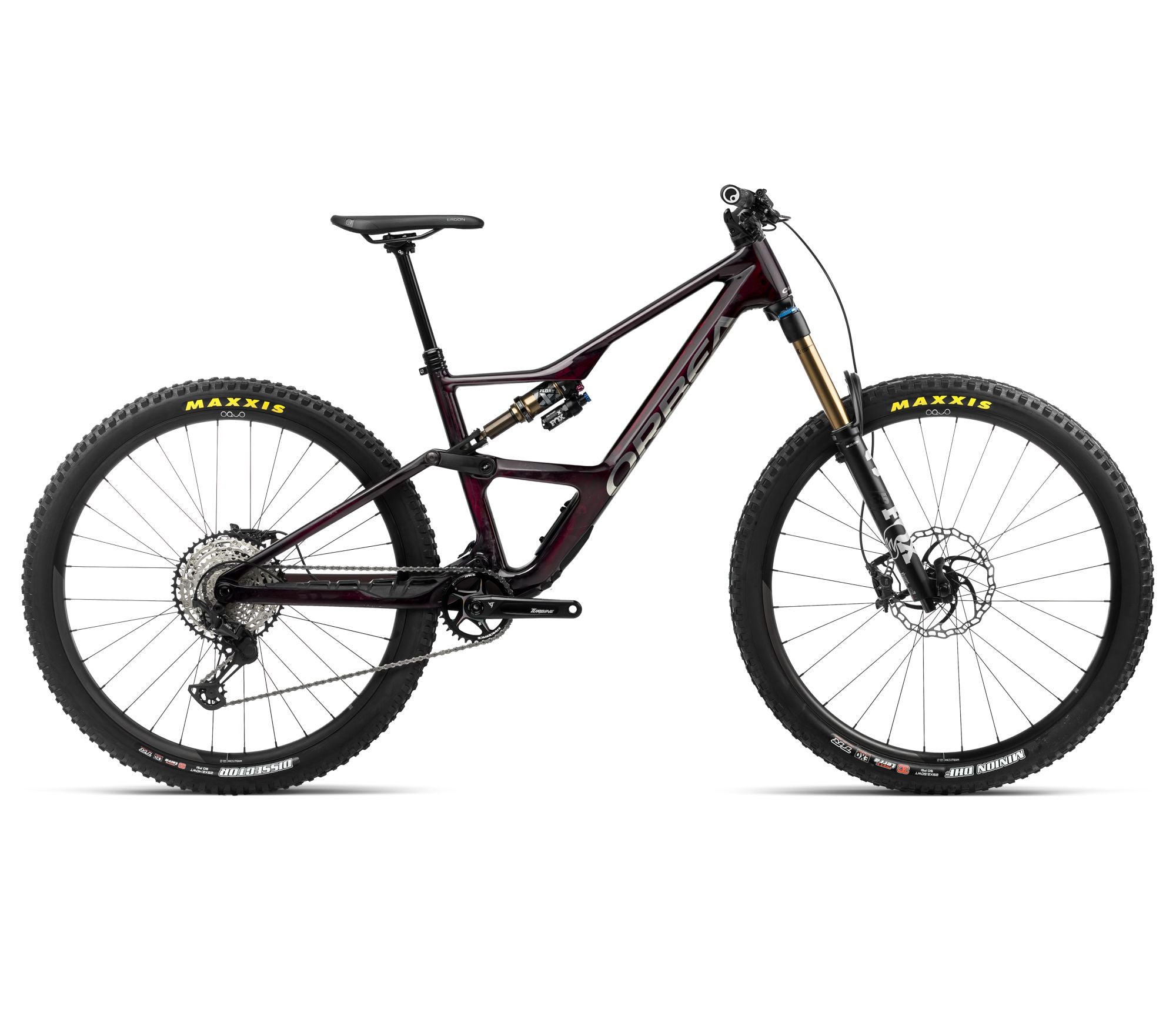 2024 Orbea OCCAM LT M10 Trail Mountain Bike - X-Large, Wine Red Carbon View - Titan (Gloss)