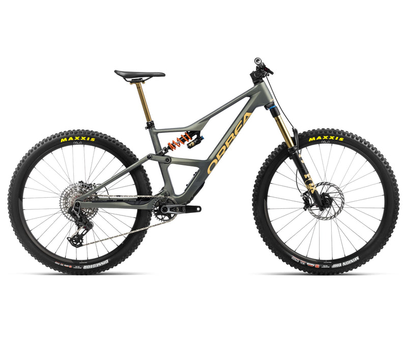 2024 Orbea OCCAM LT M-TEAM Trail Mountain Bike - Small, Spaceship Green - Corn Yellow (Matte)