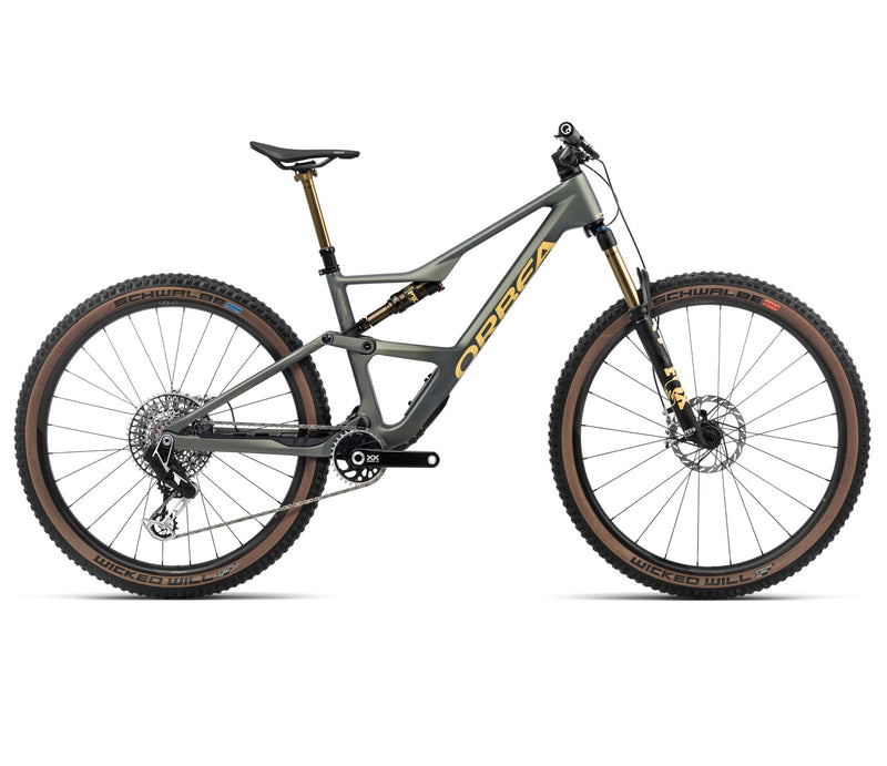 2024 Orbea OCCAM SL M-LTD Trail Mountain Bike - Small, Spaceship Green - Corn Yellow (Matte)