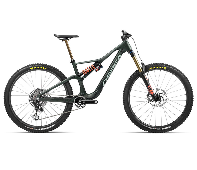 2024 Orbea RALLON M-LTD Enduro Mountain Bike - Medium, Forest Green Carbon View (Matte-Gloss) - Blue Stone (Gloss)