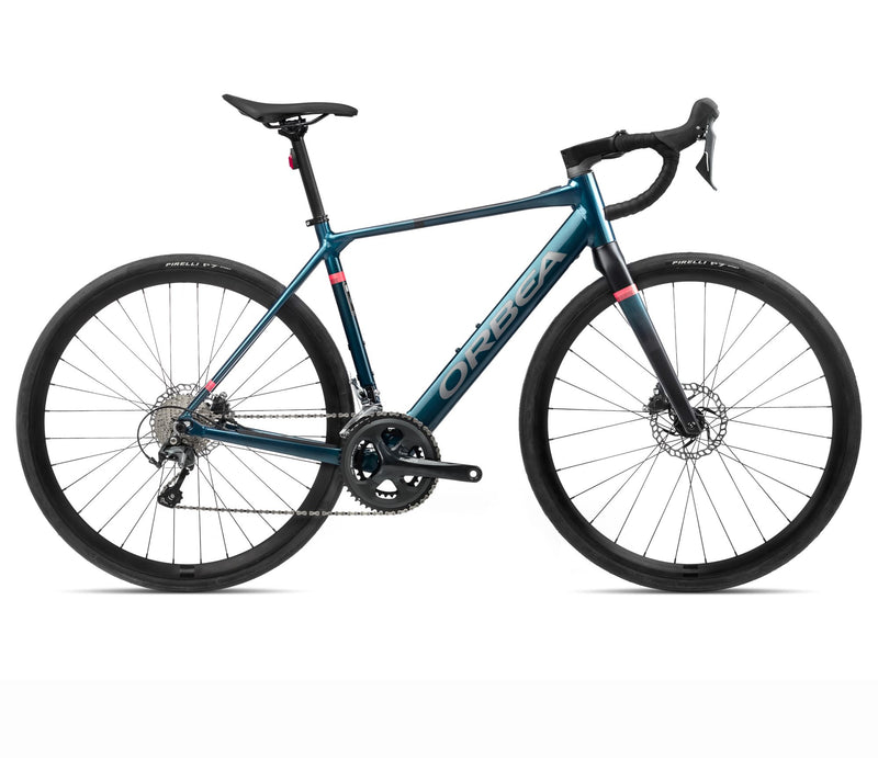 2024 Orbea GAIN D40 20mph Endurance Road E-Bikes - Medium, Borealis Blue (Gloss) - Black (Matte)