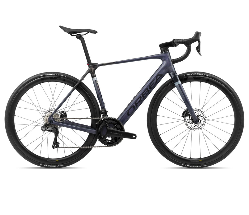 2024 Orbea GAIN M20i 20mph Endurance Road E-Bikes - Small, Tanzanite Carbon View (Matte) - Carbon Raw (Gloss)