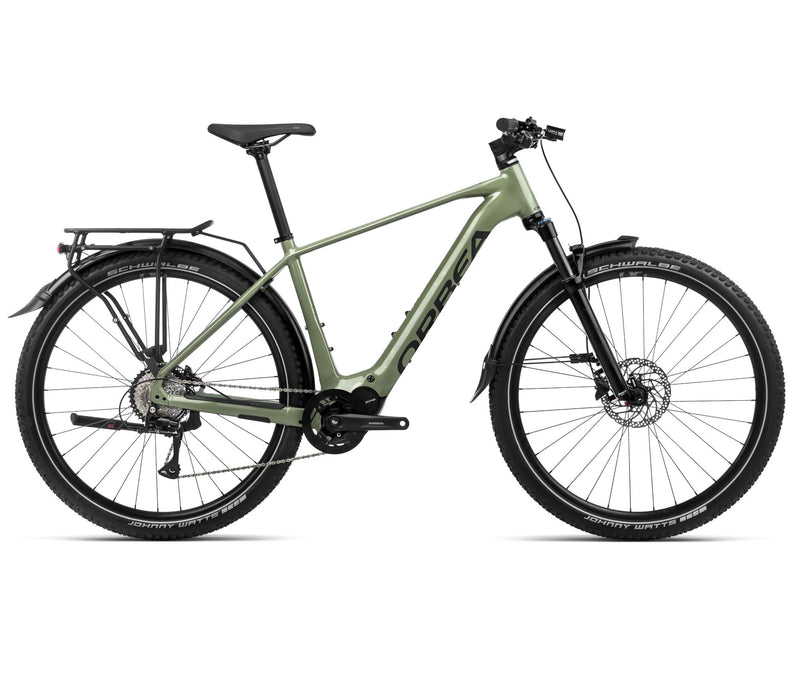 2024 Orbea KEMEN SUV 40 Trekking Urban E-Bikes - Small, Urban Green (Gloss) - Black (Matte)