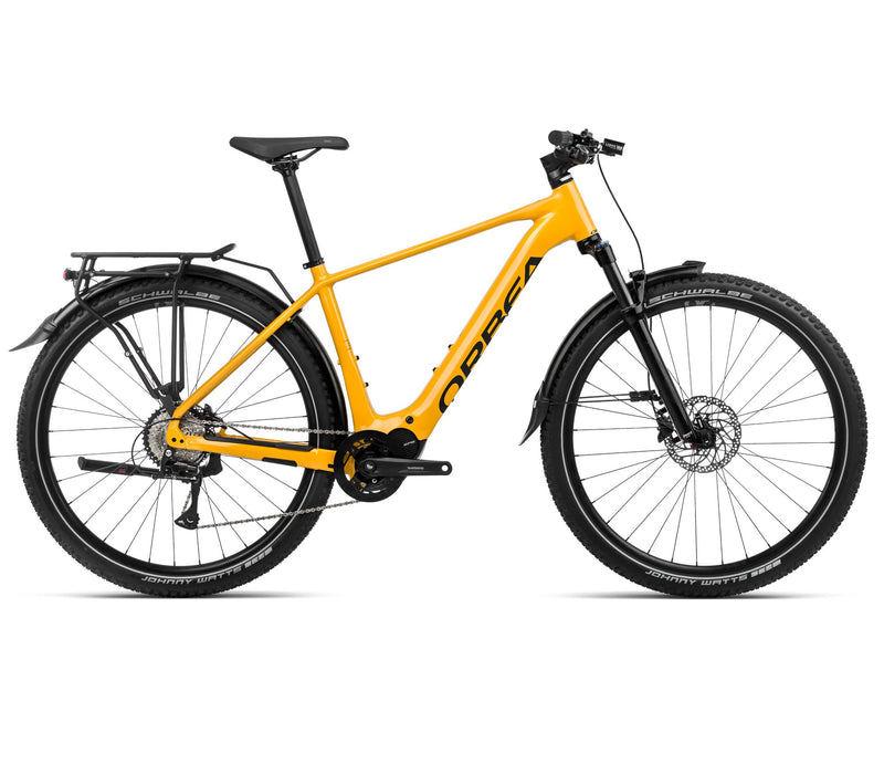 2024 Orbea KEMEN SUV 40 Trekking Urban E-Bikes - Small, Mango (Gloss) - Black (Matte)