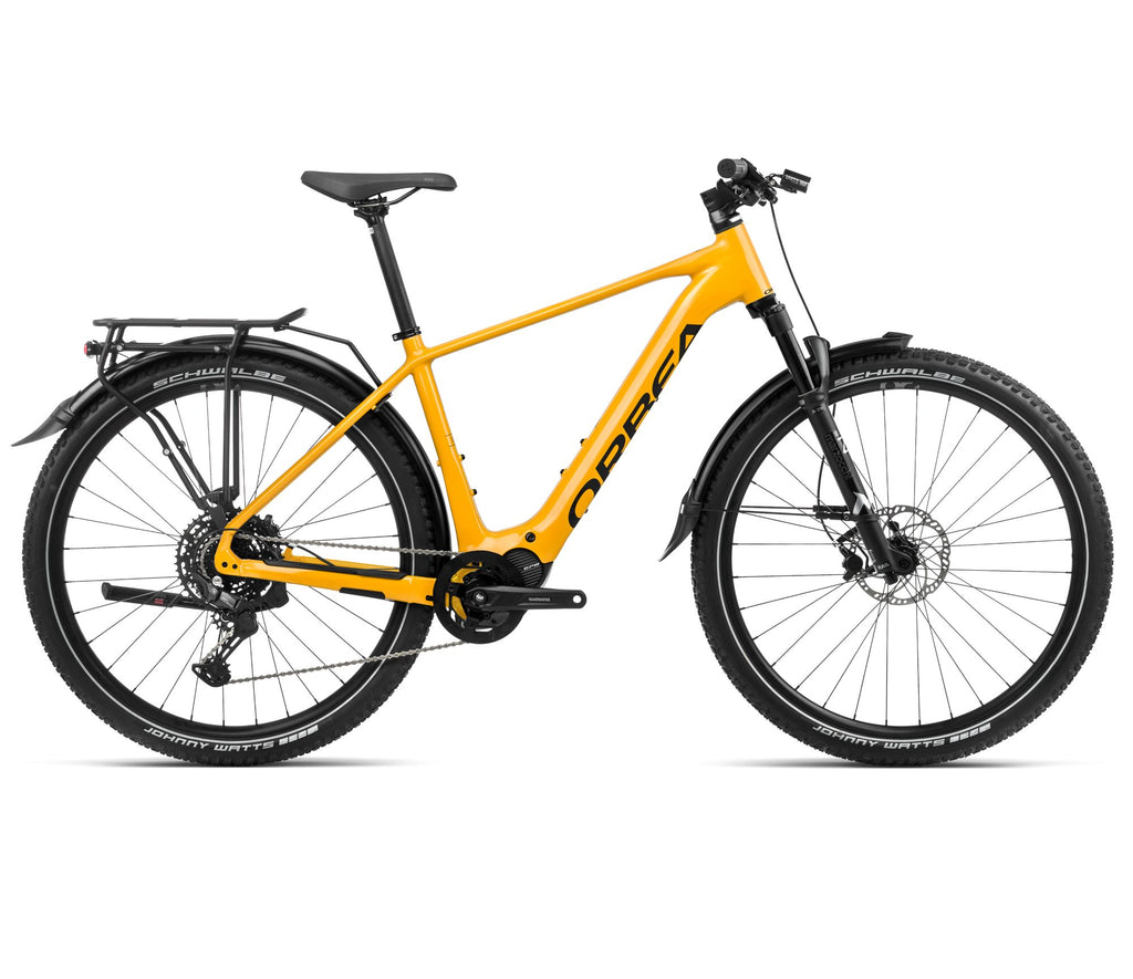 2024 Orbea KEMEN SUV 30 Trekking Urban E-Bikes - Small, Mango (Gloss) - Black (Matte)