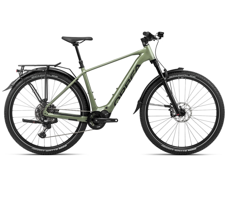 2024 Orbea KEMEN SUV 10 28mph Trekking Urban E-Bikes - Small, Urban Green (Gloss) - Black (Matte)