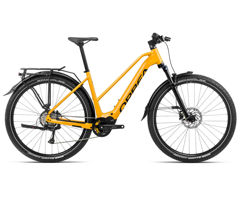 2024 Orbea KEMEN MID SUV 40 Trekking Urban E-Bikes - Medium, Mango (Gloss) - Black (Matte)