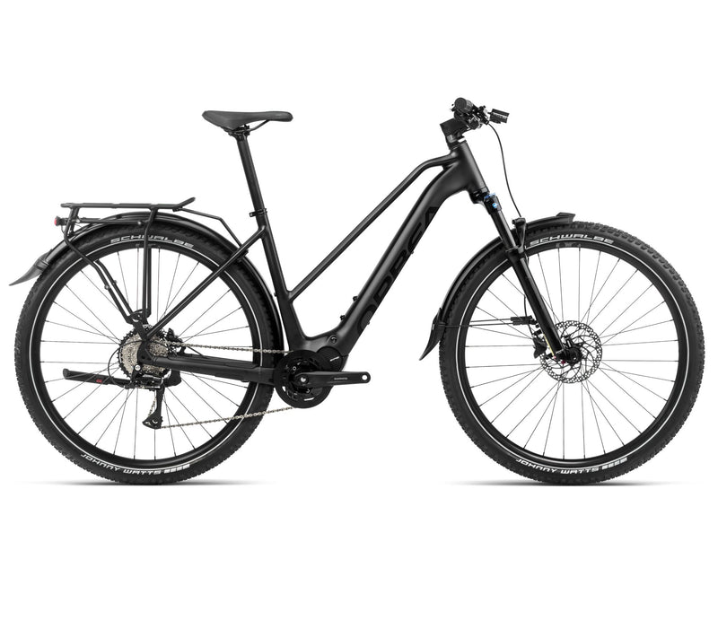 2024 Orbea KEMEN MID SUV 40 Trekking Urban E-Bikes - Small, Metallic Night Black (Matte-Gloss)