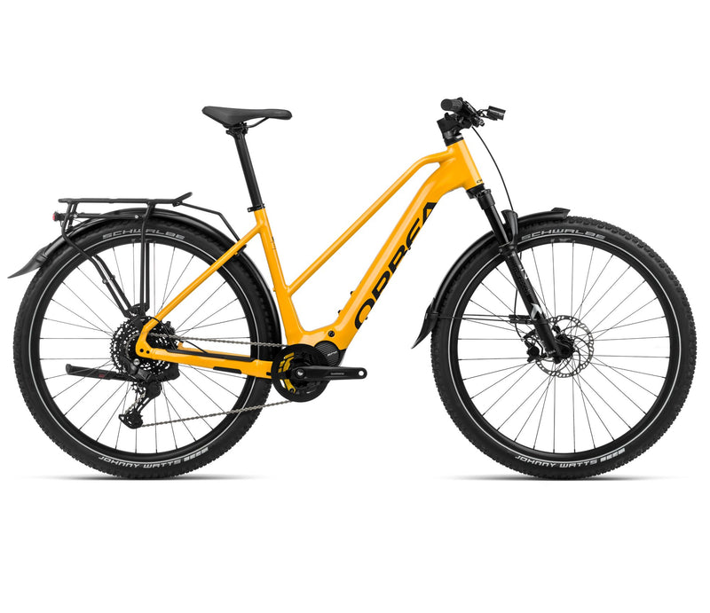 2024 Orbea KEMEN MID SUV 30 Trekking Urban E-Bikes - Small, Mango (Gloss) - Black (Matte)