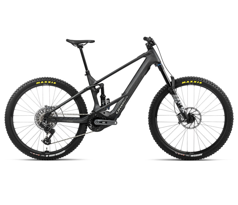 2024 Orbea WILD M11-AXS 20mph Enduro Mountain E-Bikes - Small, Carbon Raw (Matte) - Titanium