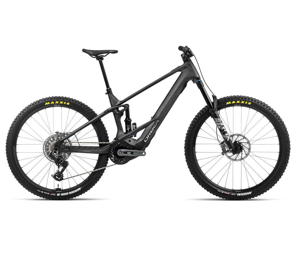 2024 Orbea WILD M11-AXS 20mph Enduro Mountain E-Bikes - X-Large, Carbon Raw (Matte) - Titanium