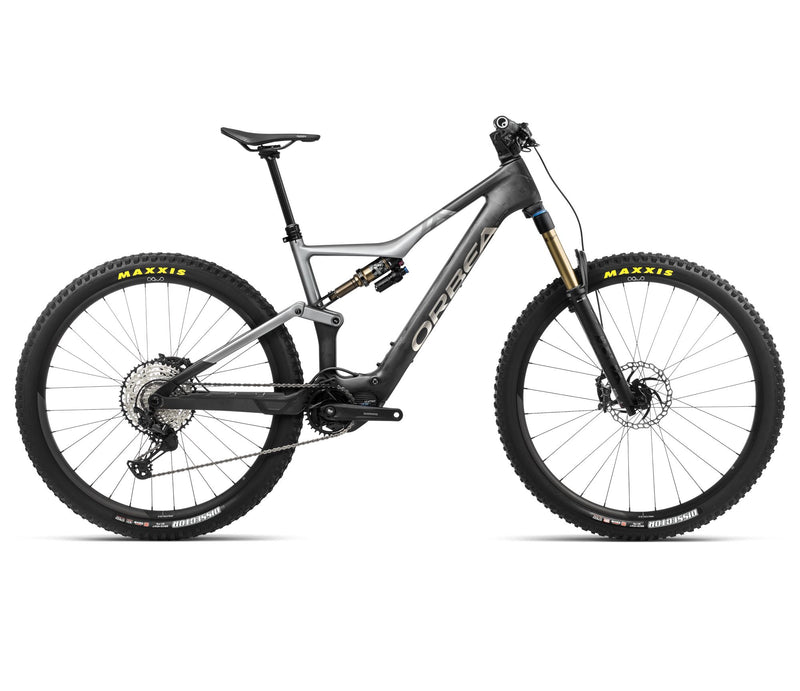 2024 Orbea RISE M10 20mph Trail Mountain E-Bikes - X-Large, Cabon Raw-Shark Grey (Matte)