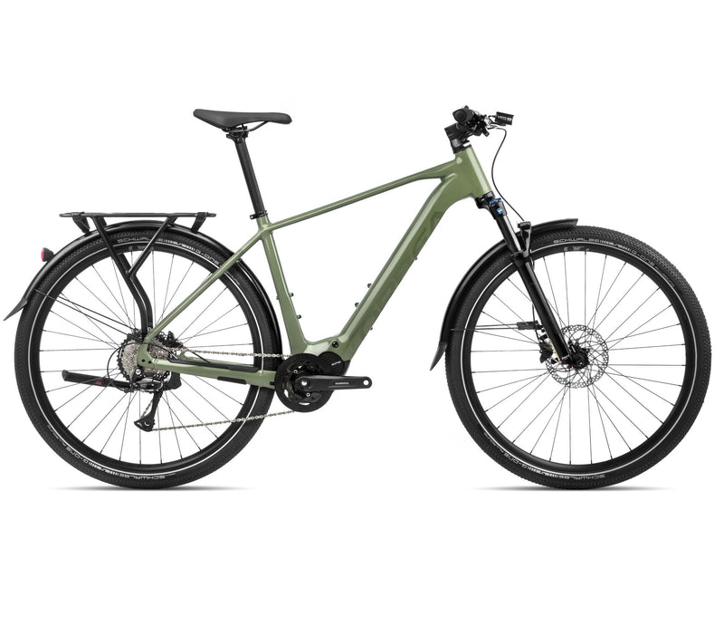 2024 Orbea KEMEN 40 Trekking Urban E-Bikes - Small, Urban Green (Gloss-Matte)