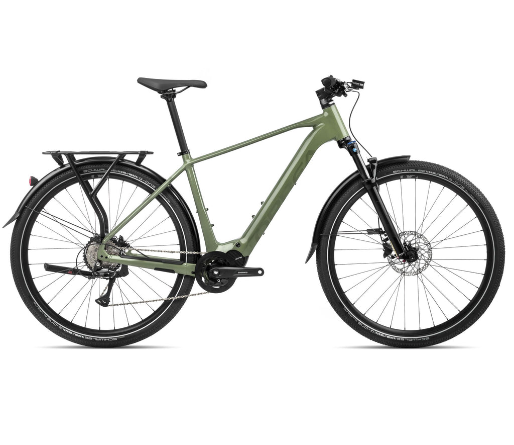 2024 Orbea KEMEN 40 Trekking Urban E-Bikes - Medium, Urban Green (Gloss-Matte)