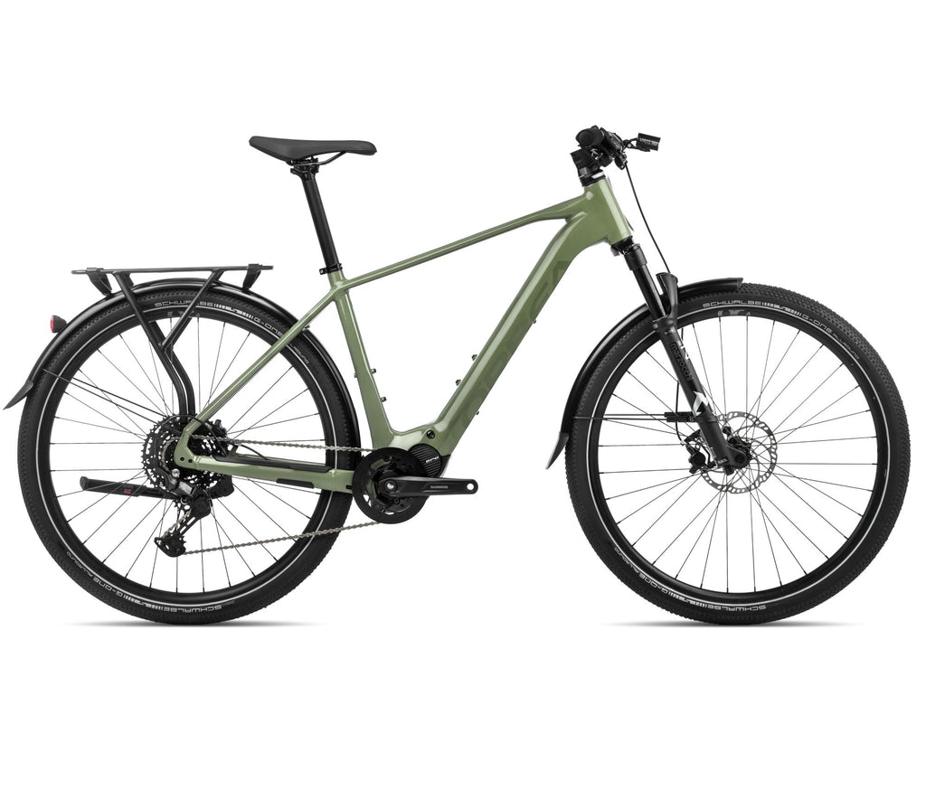 2024 Orbea KEMEN 30 Trekking Urban E-Bikes - Small, Urban Green (Gloss-Matte)