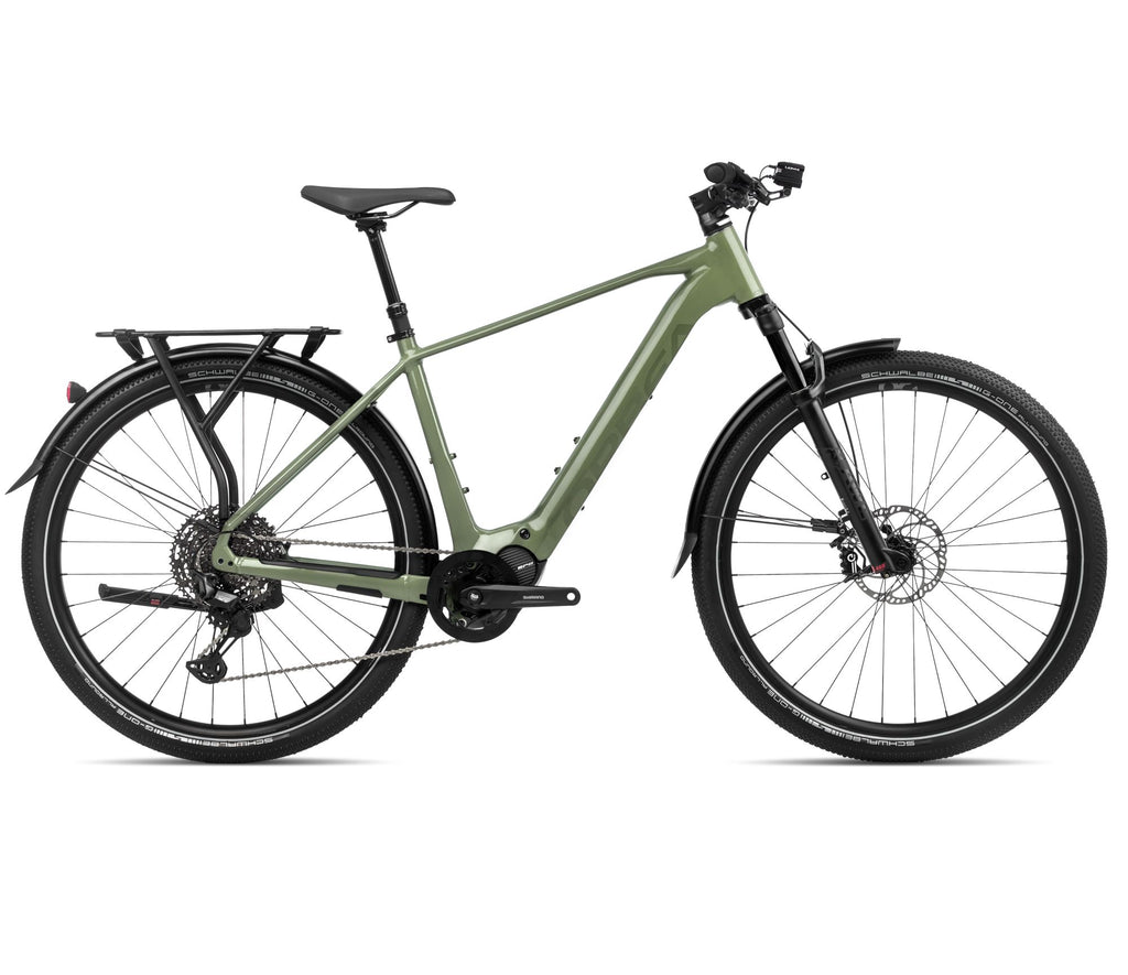 2024 Orbea KEMEN 10 Trekking Urban E-Bikes - Small, Urban Green (Gloss-Matte)