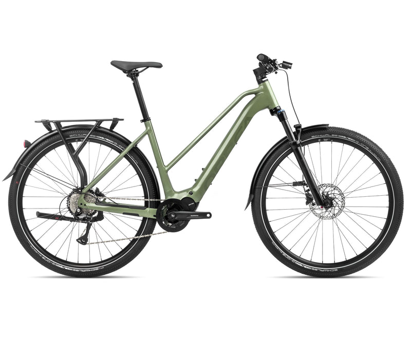 2024 Orbea KEMEN MID 40 Trekking Urban E-Bikes - Small, Urban Green (Gloss-Matte)