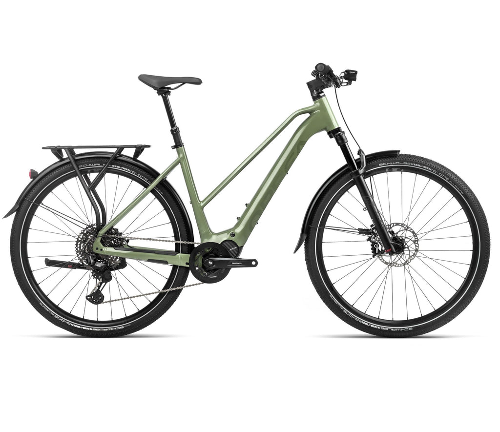 2024 Orbea KEMEN MID 10 Trekking Urban E-Bikes - Large, Urban Green (Gloss-Matte)