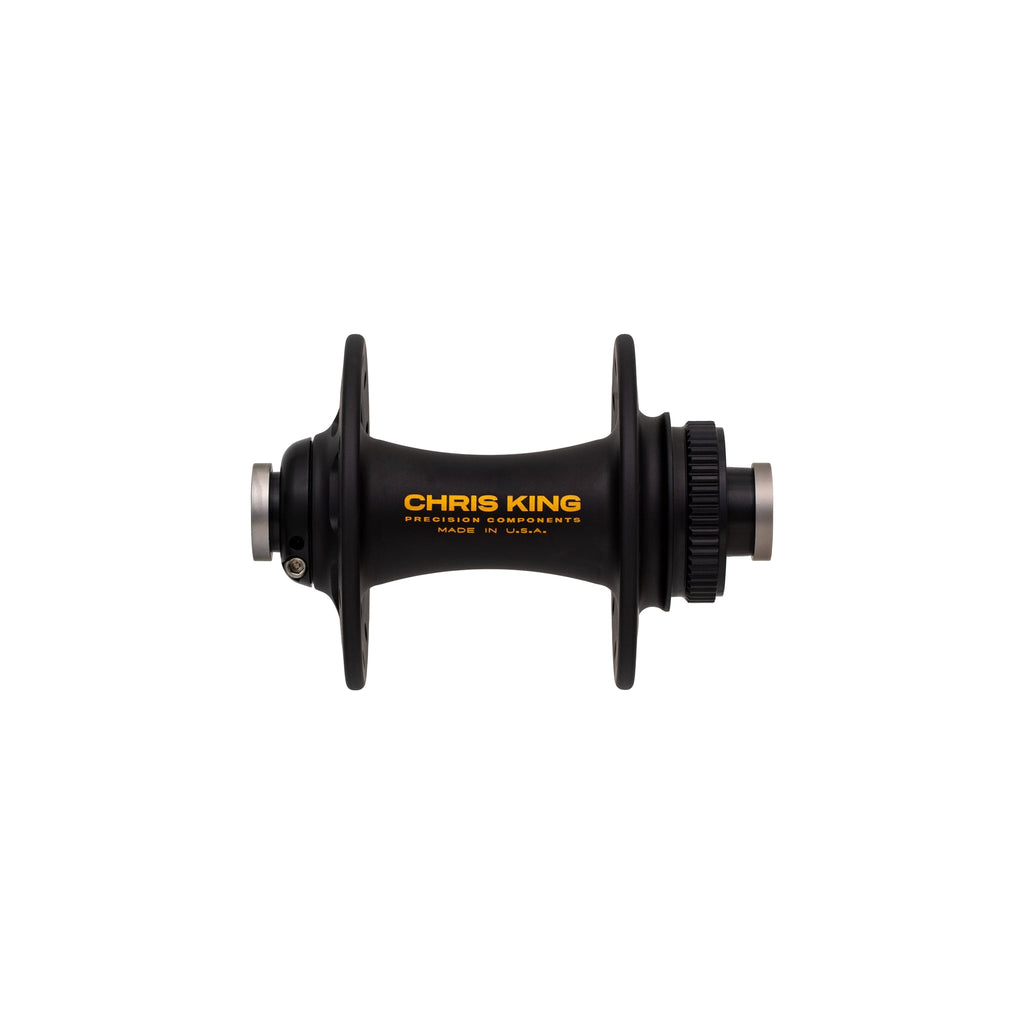 Chris King R45D Centerlock Front Hub - Two Tone Black Gold, 24h, 12 x 100mm, Ceramic