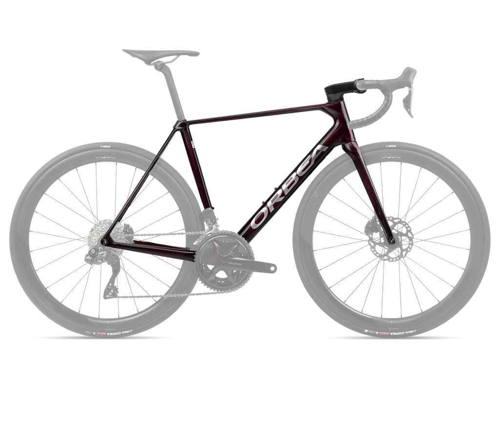 2024 Orbea ORCA OMR Racing Road Frame - 53cm, Wine Red-Titanium (Gloss)