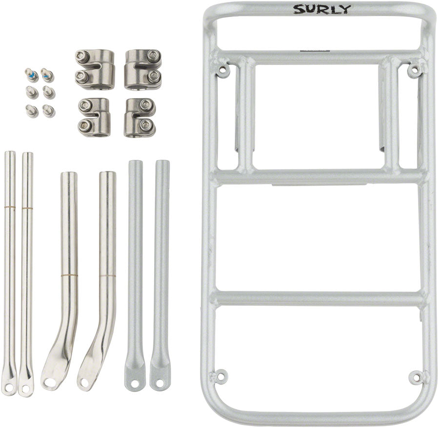 Surly 8-Pack Rack Front Rack - Steel Silver