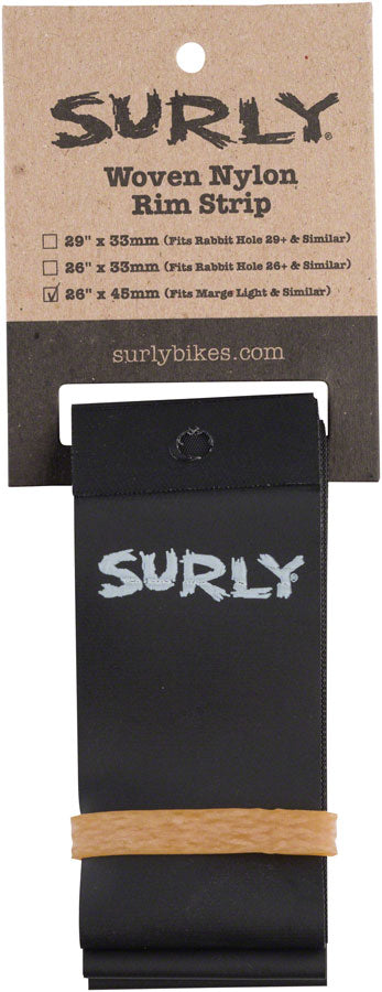 Surly Rim Strip: For Marge Lite / Rolling Darryl Nylon 45mm wide Black