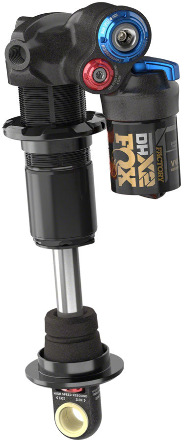 2025 FOX DHX2 Factory Rear Shock - Trunnion Metric 185 x 55 mm 2-Position Lever Hard Chrome Coat