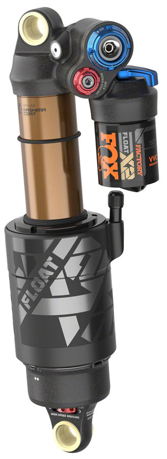 2025 FOX FLOAT X2 Factory Rear Shock - Standard, 7.875 x 2", 2-Position Lever, Kashima Coat