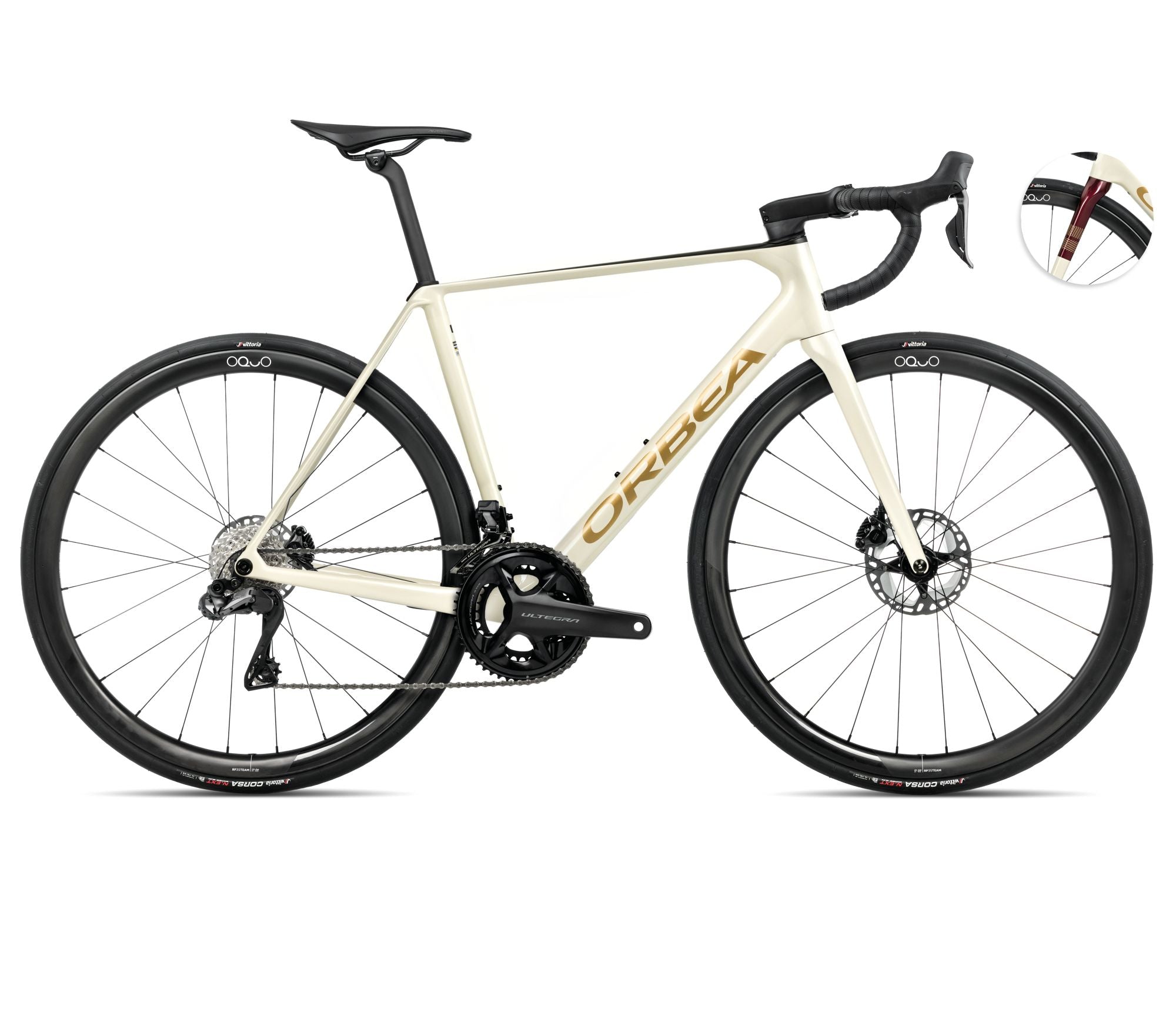 2025 Orbea ORCA M20iTEAM Racing ROAD BIKE - 47cm, Ivory White-Burgundy (Gloss)-Vulcano (Matte)