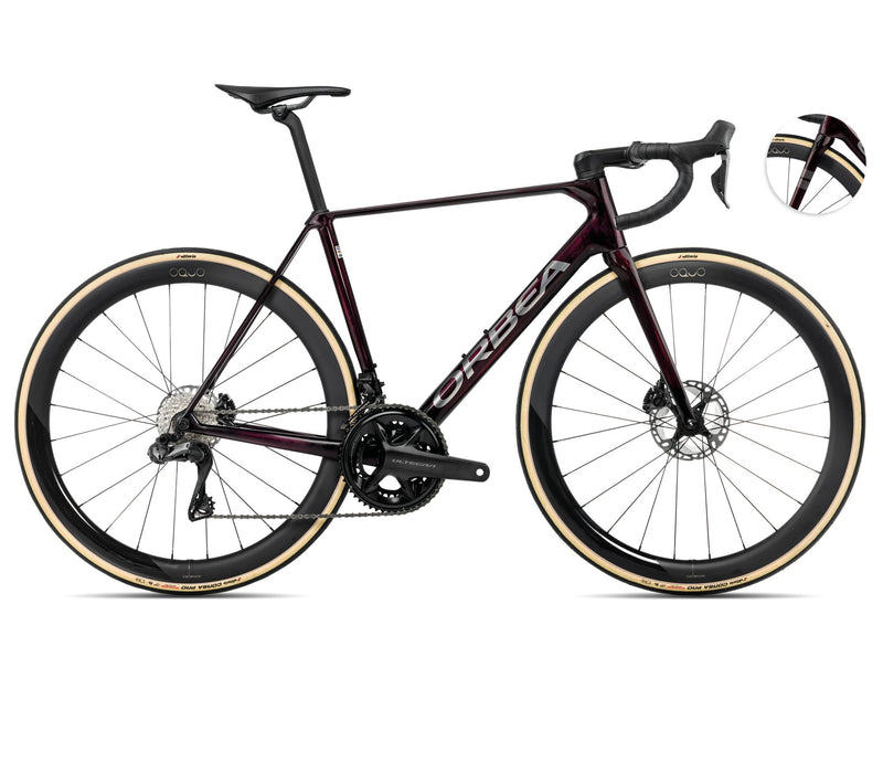 2025 Orbea ORCA M20iLTD Racing ROAD BIKE - 51cm, Wine Red Carbon View-Titanium (Gloss)