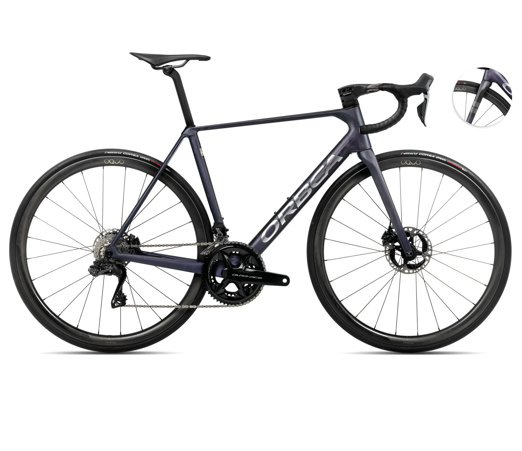 2025 Orbea ORCA M10iLTD PWR Racing ROAD BIKE - 47cm, Tanzanite (Matte) - Carbon Raw (Matte)