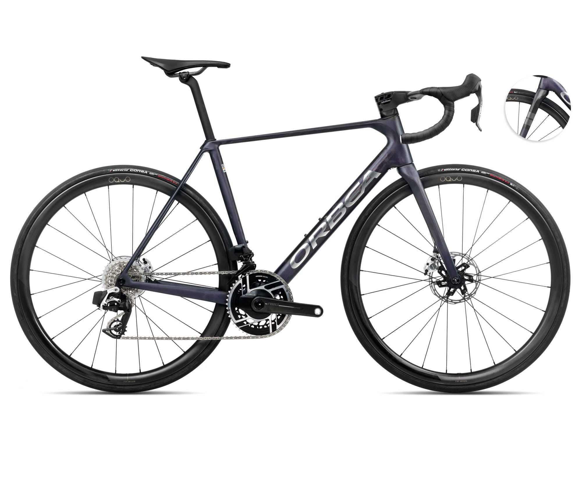 2025 Orbea ORCA M11eLTD PWR Racing ROAD BIKE - 47cm, Tanzanite (Matte) - Carbon Raw (Matte)